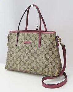 Borsa a tracolla originale Gucci marrone GG PVC Supreme tela 2 vie #59448 - Foto 1 di 15