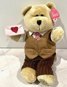 Peluche Starbucks Bearista 2007 orso San Valentino con lettera cuore 10" - Foto 1 di 5