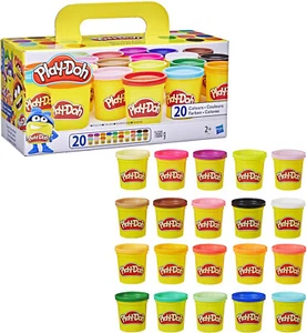 HASBRO 20-er Pack Play-Doh Super Colour Knete Spielzeug - Bild 1 von 6
