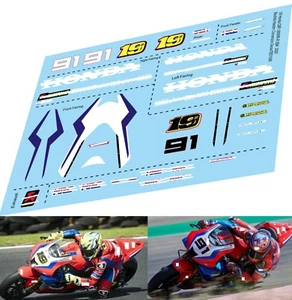 1/9 Decals per Honda CBR 1000RR-R SBK 2020 Bautista Haslam TBD1098 - Picture 1 of 1