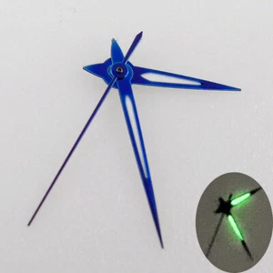 Blue Metallic Watch Hands for 7S26 NH35 NH36 4R36 miyota 8215 eta 2824 2836 - Picture 1 of 7