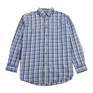 Orvis Hemd Herren Medium M blau kariert Langarm Button Down Wandern Hiking - Bild 1 von 6