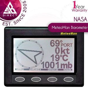 NASA Marine MeteoMan Barometer│Metman für Segler Wettervorhersage│für Boote - Bild 1 von 5
