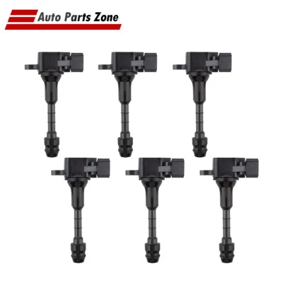 Bobina de encendido nueva 6 piezas para Infiniti FX35 G35 M35 2003-2008 Nissan 350Z UF401 Foto 1 de 4
