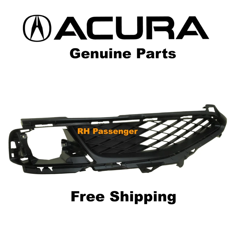 Решетка на бампер противотуманная фара правая передняя со стороны пассажира от оригинального производителя Acura ILX 2013-2015 - Изображение 1 из 4