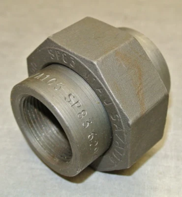 Bonney 1-1/4" Pipe Union Fitting, SP-83, Class 3000, SA/A105 - Image 1 of 4