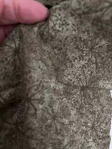 Vtg 3/4-1 Yd 40X30"L Green Floral Burst Leaves Quilt Fabric Cotton Print JO-ANN - Picture 1 of 8