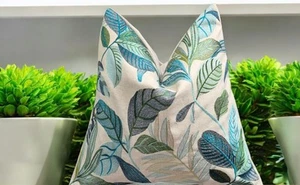 Decorative Cushion Cover  ILIV Antigua Lagoon Embroidered 50x50cm  - Picture 1 of 9