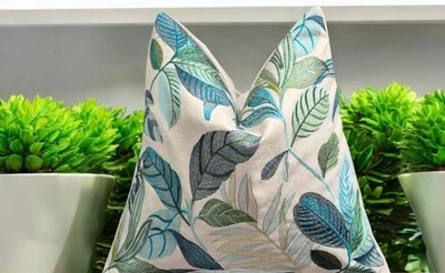 Decorative Cushion Cover  ILIV Antigua Lagoon Embroidered 50x50cm  - Image 1 of 4