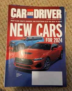 CAR AND DRIVER MAGAZINE OCTOBER 2023 NEW CARS 2024 GOOD CONDITION FREE SHIPPING - Picture 1 of 1