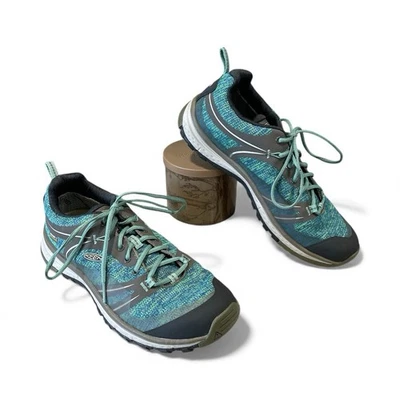 KEEN Dry Terradora Low Sneakers Blue Green Waterproof Hiking Trail Shoe Gorpcore - Image 1 of 4