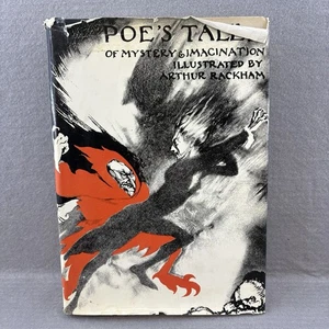 Poe's Tales of Mystery & Imagination Arthur Rackham 1935 1st Ed - Foto 1 di 5
