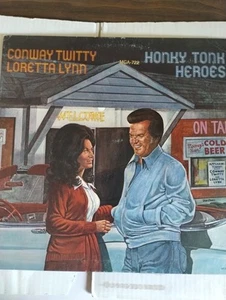 Conway Twitty & Loretta Lynn Honky Tonk Heroes LP Album Record 1978 MCA2372 - Picture 1 of 3