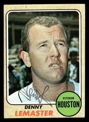 1968 Topps Denny Lemaster #491 Houston Astros    Signed/Auto SX1114 - Image 1 of 2