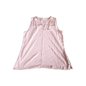Loft Damen Bluse Rosa Größe Small 100% Viskose Ärmellos Pullover V-Ausschnitt - Bild 1 von 12