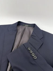 Cappotto sportivo Ermenegildo Zegna nero Saks Fifth Avenue 40S blu navy 100% lana - Foto 1 di 12
