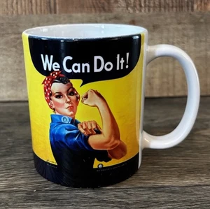 We Can Do It Rosie The Riveter WWII Poster Coffee Mug Cup 12 Oz - Picture 1 of 6