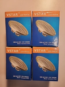 VSTAR 4-Pack LED PAR36 9W 12V Warm White Multi-Purpose Landscape Lighting 4 pack - Picture 1 of 5