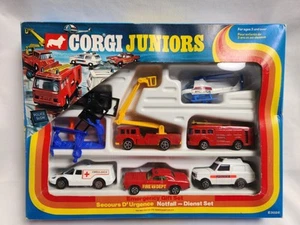 Vintage Rare 1975 Corgi Juniors E3026 Emergency Gift Set, MIB in Original Box - Picture 1 of 18