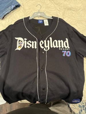NWT Disneyland 70th Anniversary Disney Parks Baseball Jersey Unisex Size 2XL XXL - Image 1 of 4