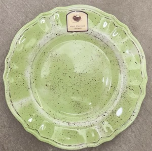 Well Dressed Home Green Easter Speckled MELAMINE Side / Salad Plates Set Of 6 - Picture 1 of 1