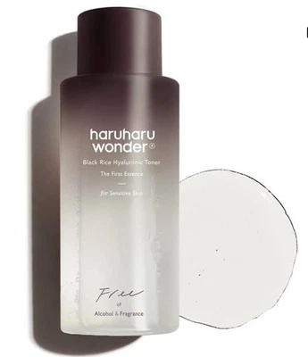 Haruharu Wonder Black Rice toner hialurônico pele sensível 5,1 fl.oz. Novo sem caixa - Imagem 1 de 2