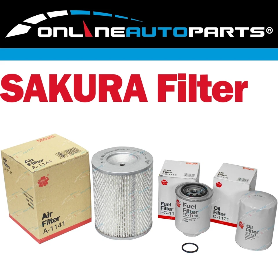 Air Oil Fuel Filter Kit for Hilux 4Runner LN56 LN61 LN65 2.4L 4cyl 2L 1983~89 - image 1 of 1