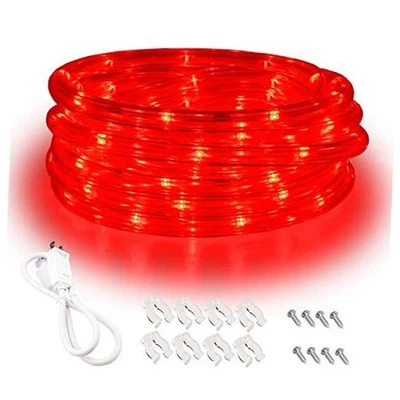 LED Lights, 16ft Rope Lights, Flexible and Connectable Strip Lighting, 16FT Red - Image 1 of 4