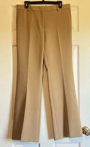 Ann Taylor Women’s The Madison Flare Trouser Pants Devin Fit Beige Size 8 NWT - Picture 1 of 7