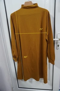 Abito Gudrun Sjoden tg 2XL elasticizzato COTONE/MODAL FINTO tasche collo - Foto 1 di 4