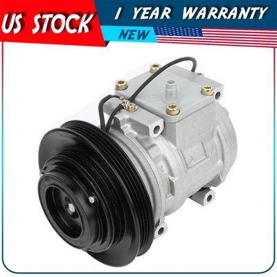 适用于丰田卡罗拉 1.8L 89-97 适用于 Geo Prizm 1.6 1989 - 1992 空调交流压缩机 — 第 1/4 张图片