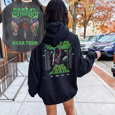 Youngboy NBA Make America Slime Again tour 2025 Hoodie - Image 1 of 3