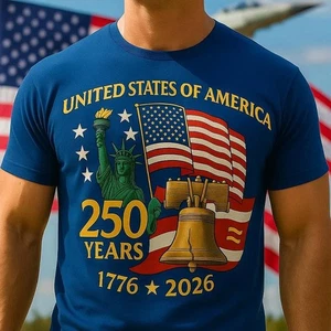 Camisa 250º de Servicio Semiquincentenario, Camisa 250 Aniversario 1776 - 2026 - Imagen 1 de 4