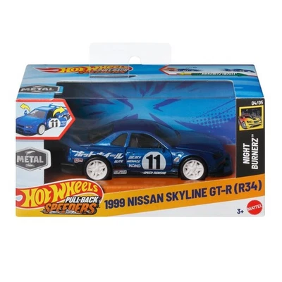 Hot Wheels Pull-Back Speeders - Nissan Skyline, Honda Civic, Ford Bronco, más... Foto 1 de 4