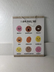 Feelings And Emotions Toddler Hanging Classroom Playroom  - Picture 1 of 2