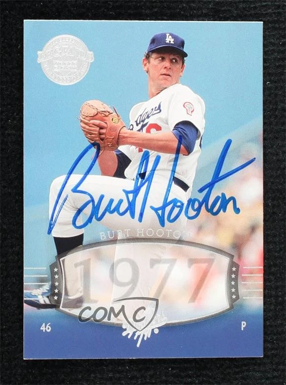 JSA Certified 2004 Upper Deck Legends Timeless Teams Burt Hooton #137 COA Auto - Image 1 of 2