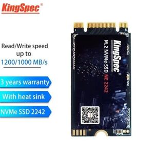 KingSpec M.2 2242 NVMe PCIe Gen.3 x2 SSD, M.2 B+M keys, 128GB -  1TB