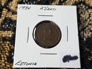Estonia 2 Senti 1934 Circulated
