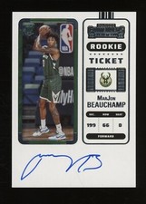 2022-23 Panini Contenders Marjon Beauchamp Rookie Ticket RC Signatures AUTO