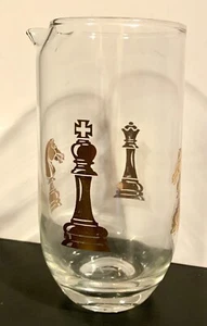 Mid Century MCM CHECKMATE Glass Martini PITCHER - Picture 1 of 15