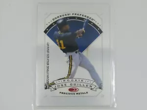 JOSE GUILLEN 1997 DONRUSS PREFERRED PRECIOUS METALS 1 GRAM FINE SILVER- PIRATES! - Picture 1 of 2