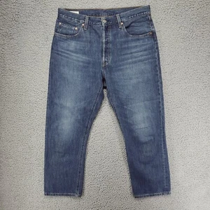 Levi's Premium 501 Jeans Men's 32x26 (34Measured) Button Fly Straight Leg Denim - Picture 1 of 15