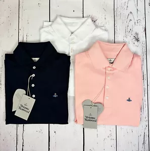 New Genuine Vivienne Westwood L/S Polo 2H01000D - J0009 RRP £125 - Picture 1 of 17