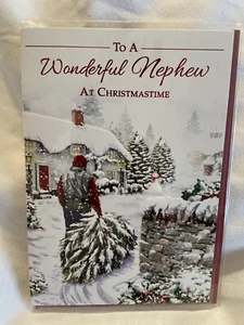 nephew christmas card / Older Nephew Christmas Card - 2 Styles - Picture 1 of 8