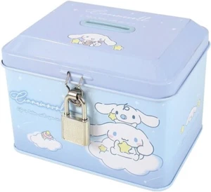 Sanrio Tin Bank with Lock, Sparkling Sky, H8.4 x W11.3 x D8.3cm, SR-5542862KS - Picture 1 of 2