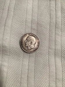 1911 Georgivs V Dei Gra Britt Omn Rex One Shilling Coin - Picture 1 of 3
