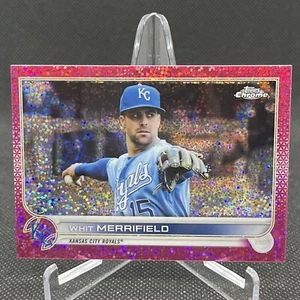 2022 Topps Chrome #154 Whit Merrifield Magenta Speckle /350 Kansas City Royals - Picture 1 of 3