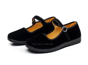 Kung Fu Kampfsport Tai Chi Shaolin Ninja Damen Stoff Schuhe Slipper Sneaker - Bild 1 von 10