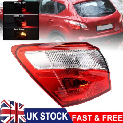 Left Passenger Outer Rear Tail Light Lamp For Nissan Qashqai 2010 2011 2012 2013 - Image 1 of 4
