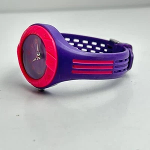 Adidas ADM2042 Analog Watch Purple & Pink Silicone Band 5.5"-6.5" - New Battery - Picture 1 of 7